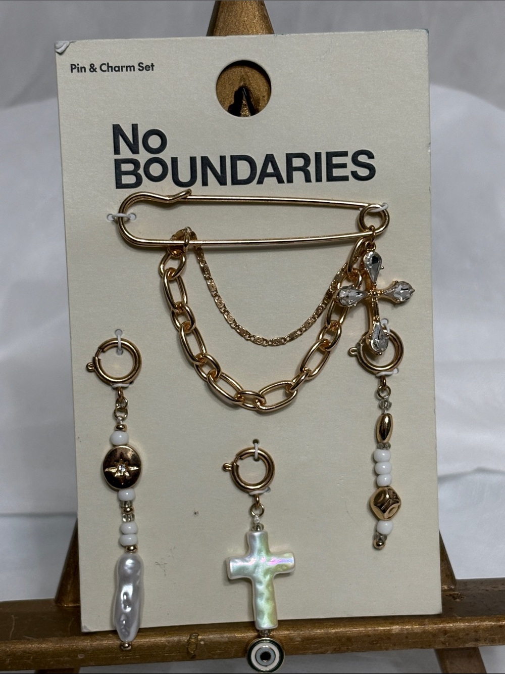 No Boundaries Safety Pin & Charm Set